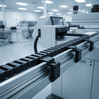 Espace d'installation minimal Faible niveau sonore Faible vibration Série de chaînes porteuses N07-NanoFlue pour portes automatiques Équipement de test