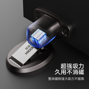 HANGGUO Super Butée de Porte Magnétique Anti-Collision, Conception Sans Perçage Pratique pour Vestiaires, Butée de Sol Discrète - Product Image 3