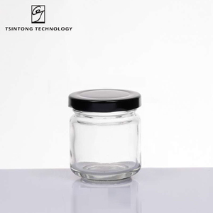 Wholesale 100ml 3oz Round Glass Storage Jar Glass Packaging Bird's Nest Caviar Honey Glass Jar with Lid