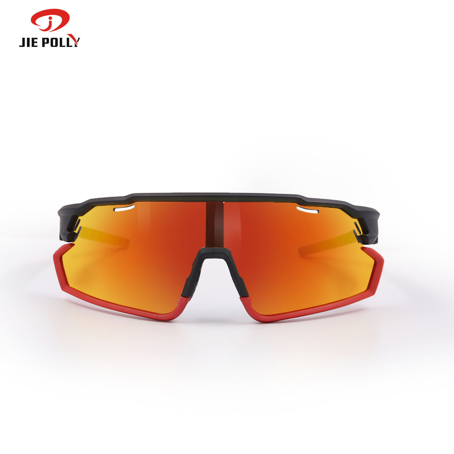 JIEPOLLY Guangzhou Eyewear Factory Sample Available Uv400 Sports Fishing TR90 Frame Lens Custom Sport Glasses Cycling Sunglasses