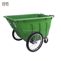 Chariot de 400 litres conteneur extérieur chariot à ordures ménagères chariot à benne