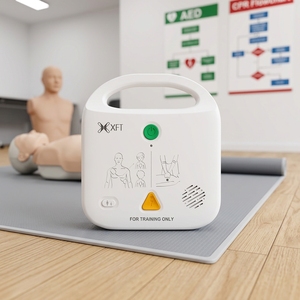XFT-120NB <span class=keywords><strong>Défibrillateur</strong></span> Externe Automatisé (DEA) Professionnel <span class=keywords><strong>Portable</strong></span>, Simulateur de RCP, Formation en <span class=keywords><strong>Défibrillateur</strong></span> Externe Automatisé, 4 Langues - Product Image 1