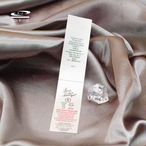 Sin Moq alto estándar FÁBRICA DE China al por mayor etiqueta de cuidado de satén ecológica personalizada - Product Image 4