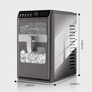 Machine à glaçons électrique automatique en acier inoxydable, faible niveau sonore, 12 kg/24h, glaçons en forme de croissant, <span class=keywords><strong>5</strong></span> épaisseurs, pour hôtels et foyers - Product Image 6