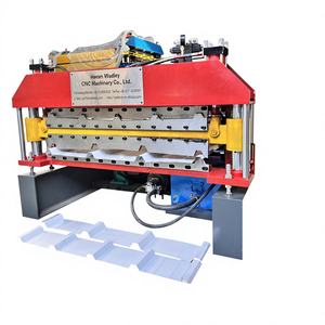 Machine de formage à froid multifonctionnelle à commande PLC, entraînée par moteur, pour panneaux de toiture IBR double couche, à bas prix, hydraulique - Product Image 1