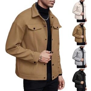 Giacca alla Moda per Uomo Autunno Inverno 2026, <span class=keywords><strong>Cappotto</strong></span> con Risvolto, Abbigliamento Casual Business Comodo - Product Image 1