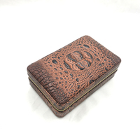 Humidor à cigares portable professionnel en cuir, fabriqué à la main en cuir véritable et en cuir PU, étui à cigares