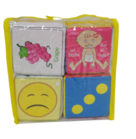 Ensemble de 4 dés et balles en peluche de coton doux de 10 cm, jouet éducatif en forme d'animaux pour enfants de 2 à 4 ans et de 5 à 7 ans, jeu de maternelle