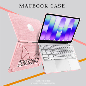 Housse de protection pour ordinateur portable en tissu antichoc avec coque rigide et support pour <span class=keywords><strong>Mac</strong></span> <span class=keywords><strong>Book</strong></span> <span class=keywords><strong>Pro</strong></span> 13 14 16 pouces A2338 A2442 A2485 - Product Image 3