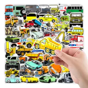 PVC Cartoon Vehicles Stickers Vinyl Stickers Custom Die Cut Stickers