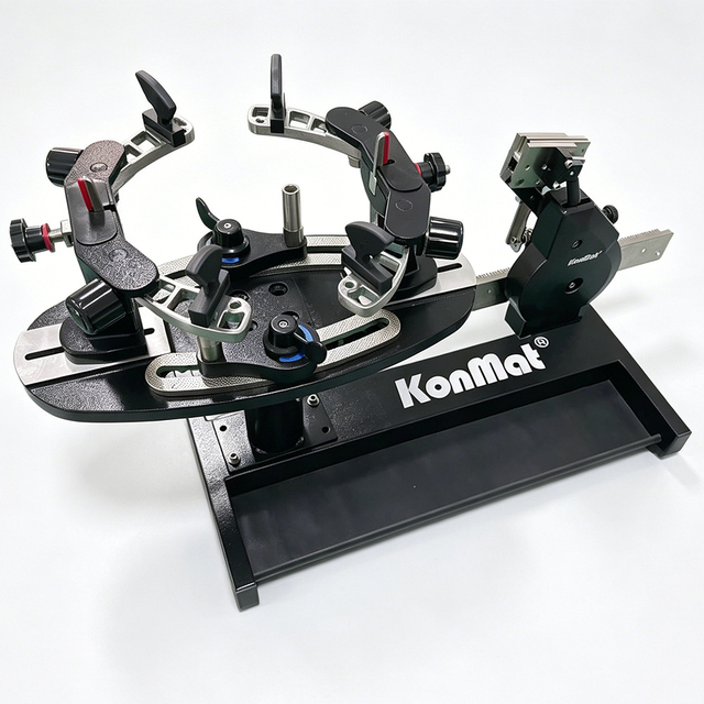 Konmat Sports Dual-Used Manual Table Stringing Machine for Badminton and Tennis Rackets Stable and Sportsmanlike