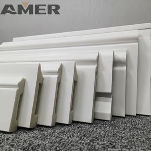 Amer nhà máy thiết kế hiện đại màu trắng sơn lót sàn gỗ TRIM phụ kiện trang trí ván chân tường Ốp chân tường cho căn hộ - Product Image 6