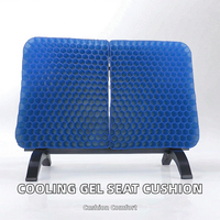 Coussin de siège de voiture ergonomique antidérapant en TPE respirant et rafraîchissant à motif nid d'abeille pour le confort des fesses