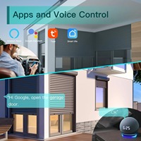 Tuya WiFi Sensor Kelembaban Suhu Cerdas LCD Tampilan Digital Termometer Higrometer Jam Kalender Alexa Google