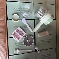Elektrische handmatige voedselhakker, groentesnijder, knoflookpers, multifunctionele voedselprocessor voor thuiskeuken