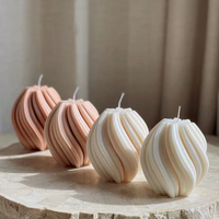 Benutzer definierte große Harz Wachs glas mit 3D Spiral Design Luxus Silikon Körperform Form für Kerze Geburtstag Säule Herstellung neuer Kuchen Werkzeuge