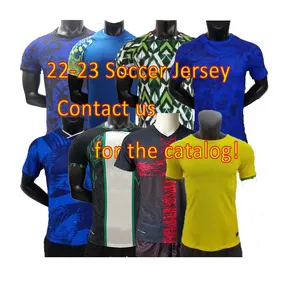 Drop Shipping Custom Soccer Jersey Thailand Sets Cheap Football Shirts Brazil 2022