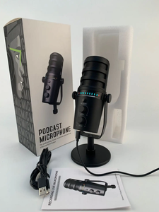XTUGA MV7 Fábrica Profesional RGB Micrófono con cable Juego de canto en vivo Micrófono de condensador USB para computadora en vivo Rrcording - Product Image 5