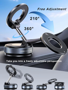 <span class=keywords><strong>Support</strong></span> de <span class=keywords><strong>Téléphone</strong></span> de <span class=keywords><strong>Voiture</strong></span> Magnétique à Rotation 360 Degrés avec Aimant Puissant, Fixation Sécurisée sous Vide, <span class=keywords><strong>Support</strong></span> de <span class=keywords><strong>Téléphone</strong></span> en Plastique à Prise Forte - Product Image 3