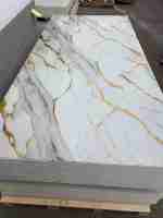 Panel Dinding PVC Tahan Air Modern 3mm untuk Interior, Anti Lembab, Motif Marmer, Papan UV untuk Dapur dan Kamar Mandi