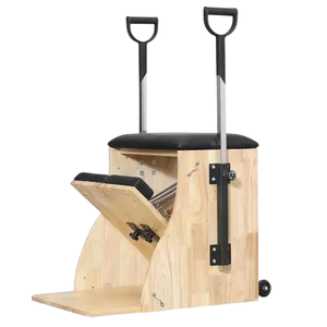 Silla de Pilates de Madera de Roble para Práctica en Casa - Product Image 1