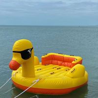 Bateau jouet aquatique portable étanche en forme de canard pour le surf en mer, pour enfants et adultes