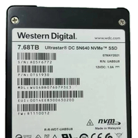 قرص صلب Ultrastar DC SN640 بسعات 1.92 تيرابايت و3.84 تيرابايت و7.68 تيرابايت، نوع U.2 SSD WUS4BB076D7P3E3 NVMe مقاس 2.5 بوصة PCIe Gen3.0x4 للخوادم