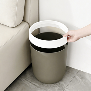 Grande Cestino Rotondo in Plastica per Rifiuti, per Casa, Soggiorno, Cucina, Bagno, Camera da Letto - Product Image 1