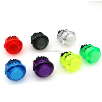 Bouton de remplacement transparent Sanwa OBSC 30MM 24MM pour bornes d'arcade, distributeurs automatiques, manettes, consoles, Hitbox, PC, PS5