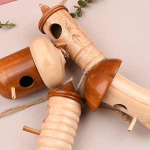 Gabbia per uccelli in legno per l'esposizione o utilizzare scatole artigianali in legno fatte a mano segni da parete - Product Image 3