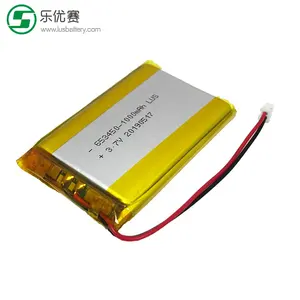 小型锂聚合物电池1000毫安时LP523450 3.7伏可充电锂电池订购机