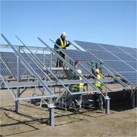 Fabricant de systèmes de montage au sol pour panneaux solaires, structure de montage PV en aluminium et acier sur mesure OEM pour projets solaires
