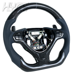 Volant personnalisé en cuir amélioré en fibre de carbone pour l'intérieur de la voiture, adapté à Honda Accord CU2 SPIRIOR - Product Image 3