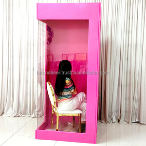 บูธถ่ายภาพงานแต่งงานแบบถอดประกอบได้ FURUN รุ่นคลาสสิก ตกแต่งด้วยดอกไม้และลูกโป่ง - Product Image 2