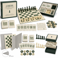 Jeu d'échecs classique personnalisé étape par étape avec des pièces Staunton et des cartes d'apprentissage