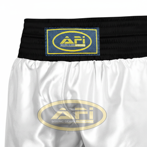 Pantalones cortos de boxeo de satén AERO Unisex de secado rápido transpirable 220g poliéster ropa de artes marciales para adultos MMA Muay Thai entrenamiento - Product Image 1