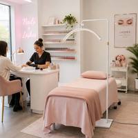 Lampe de table de manucure professionnelle Osum Beauty Salon, en aluminium moderne, avec lumière LED, réglable en hauteur et commande tactile