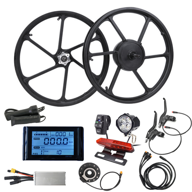 electric motor for 20 inch bicycle 750W Fat Tire Bike Rear Hub Kit 55N·m Climbing Angle 20x4.0 QS205 50H 190mm Dropout