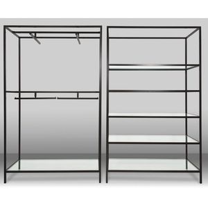 Quần áo hiển thị may quần áo giá tùy chỉnh có thể điều chỉnh bán lẻ vải cửa hàng hiển thị giá cho giày Showcase cửa hàng quần áo - Product Image 3