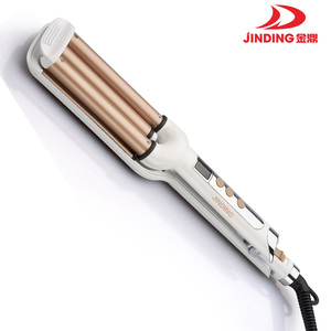 Rizador de pelo eléctrico, rizador de pelo de Tres barriles con revestimiento cerámico, rizador de pelo de 3 barriles triples () - Product Image 6