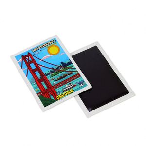 Factory Direct Supply Tin Plate Magnetic Golden Gate Bridge Souvenir Metal San Francisco <b>Fridge</b> Magnet - Product Image 4
