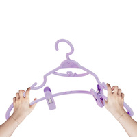 Multifunktionale Kunststoff-Hosenbügel mit Clips, Kleiderbügel für Zuhause, Kleiderschrank, rutschfest, nicht abfärbend, JK-Style, für Röcke