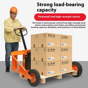 Montacargas Hidráulico Manual para Obras de Construcción y Zonas Montañosas, con Patas Anchas, para Uso en Exteriores, 1000 kg, NPT - Product Image 2