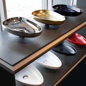 Station de rinçage dentaire, lavabo, lavabo de salle de bain, lavabo en cristal en forme de cœur, unité de comptoir combinée avec <span class=keywords><strong>WC</strong></span> - Product Image 3