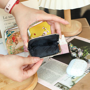 कस्टम मोनेदेरो चूस लॉक कपास क्लासिक सिक्का पर्स कार्टेरा मजार मिनी बैग - Product Image 3