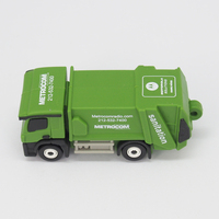 Clé USB en forme de figurine mignonne de camion de nettoyage en PVC, clé USB d'usine, clé USB 16 Go, clé USB de 128 Mo à 128 Go