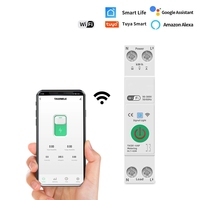Disjoncteur intelligent Tuya Smart Home 63A WiFi en cuivre 1P avec télécommande sans fil et protection contre les surintensités