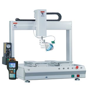 3軸ダブルヘッドシリコーンディスペンサーロボットベアリング & モーター自動ポンプディスペンサーマシン1年保証 - Product Image 3