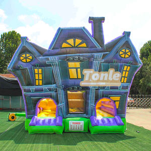 Château sautant gonflable de videur d'obstacle gonflable de terrain de jeu de maison hantée d'Halloween à <span class=keywords><strong>vendre</strong></span> - Product Image 1