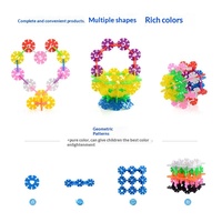 Bloques de Construcción de Copos de Nieve de Grosor Medio, Juguete Educativo de Ensamblaje Creativo